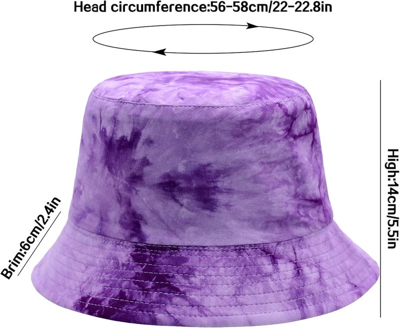 EYBF Flower Reversible Bucket Hat Cotton Summer Travel Beach Sun Hats Emboridery for Women Men - Image 5
